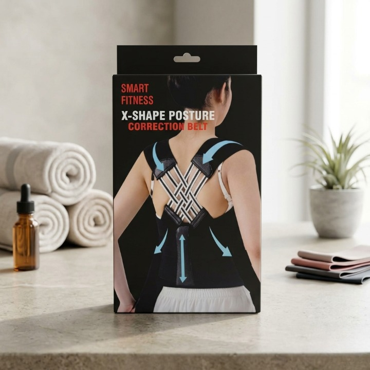 Smart Fitness X-Shape Posture Correction Belt – Back & Shoulder Support for Men & Women - Image 3