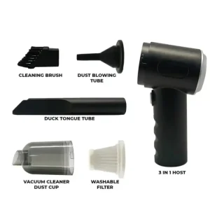 3 in 1 Portable Mini Vacuum Cleaner Duster Blower Air Pump...