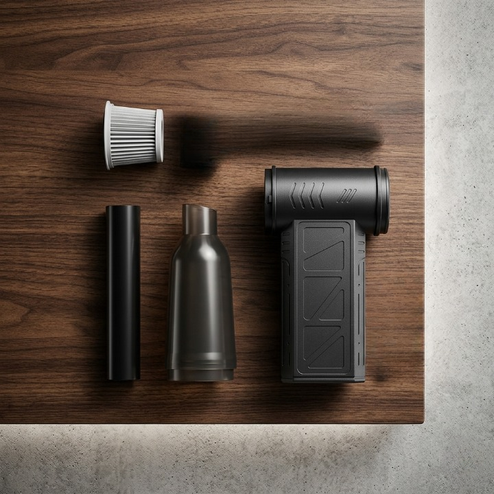 Mini Jet Fan Brushless Turbine Vacuum + Blour Portable Cleaning Device - Compact Brushless Mini Jet Fan Vacuum + Blour For Quick And Efficient Cleaning Tasks - Image 3