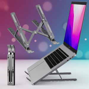 Folding Adjustable Aluminum Laptop Stand - Portable Ergonomic...