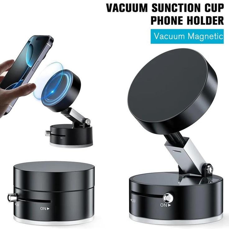 360° Rotating Magnetic Car Phone Holder – Strong Suction Dashboard Mount for All Smartphones - Image 2