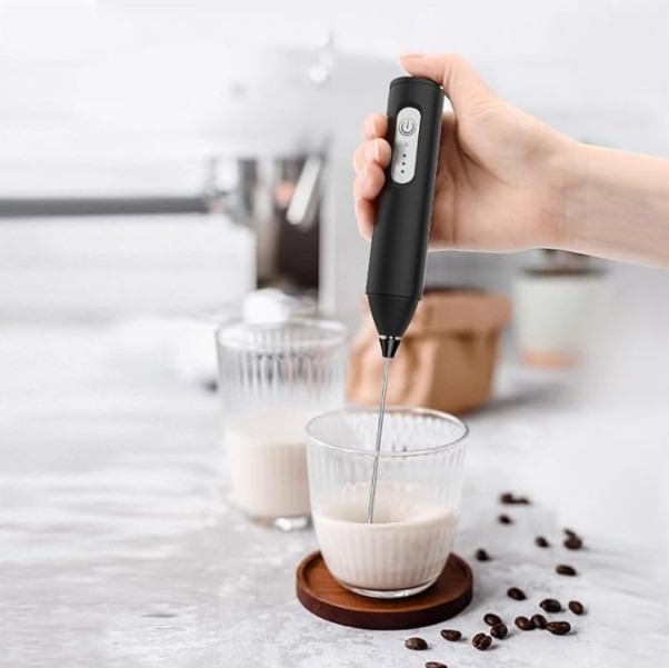 Electric Coffee & Egg Beater | USB Rechargeable | 2‑in‑1 Handheld Mixer | Adjustable Speed Frother & Milk Foamer - Image 3