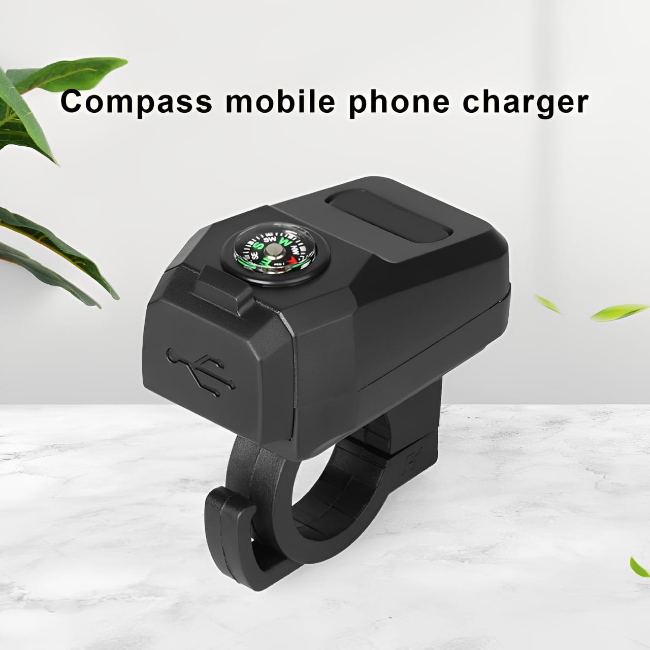 Motorcycle USB Charger with Compass – Fast Charging, Waterproof, 36-105V – Universal for Motorcycles & E-Bikes - Image 2