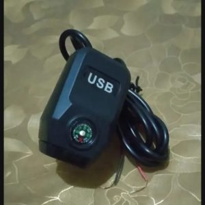 Motorcycle USB Charger with Compass – Fast Charging,...