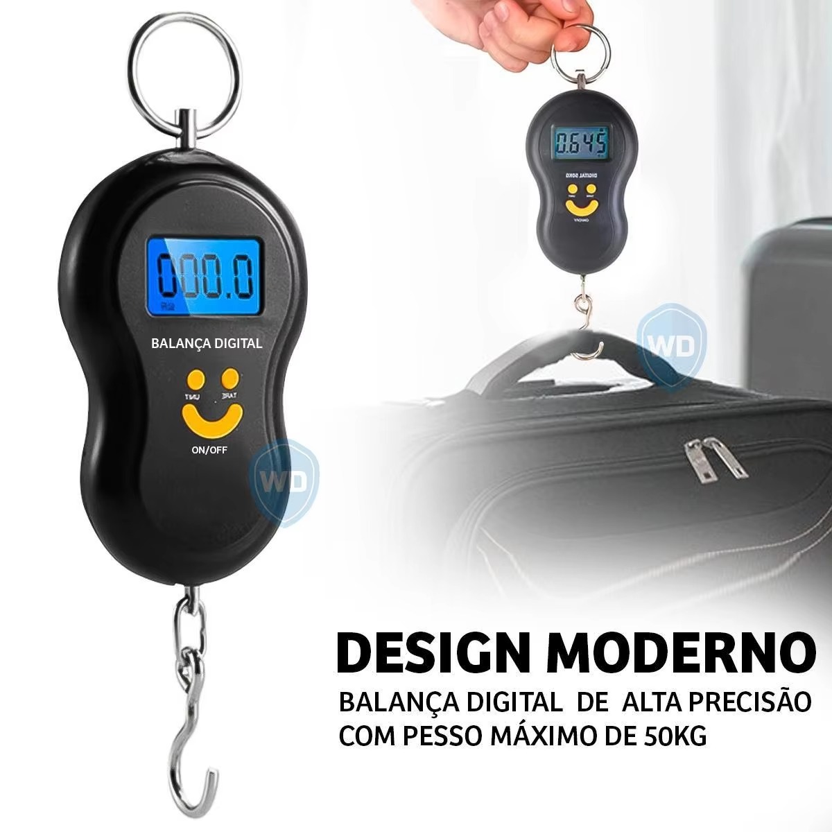 DIGITAL HANGING SCALE 50kg ABS LCD Display Strap Travel Multifunctional Digital Luggage Weighing Scales - Image 2