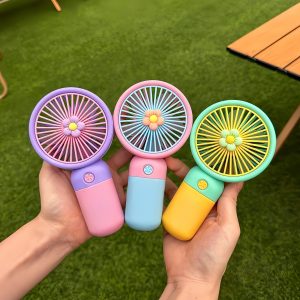 Portable Mini Rechargeable Fan with Desktop Stand, USB Charging...