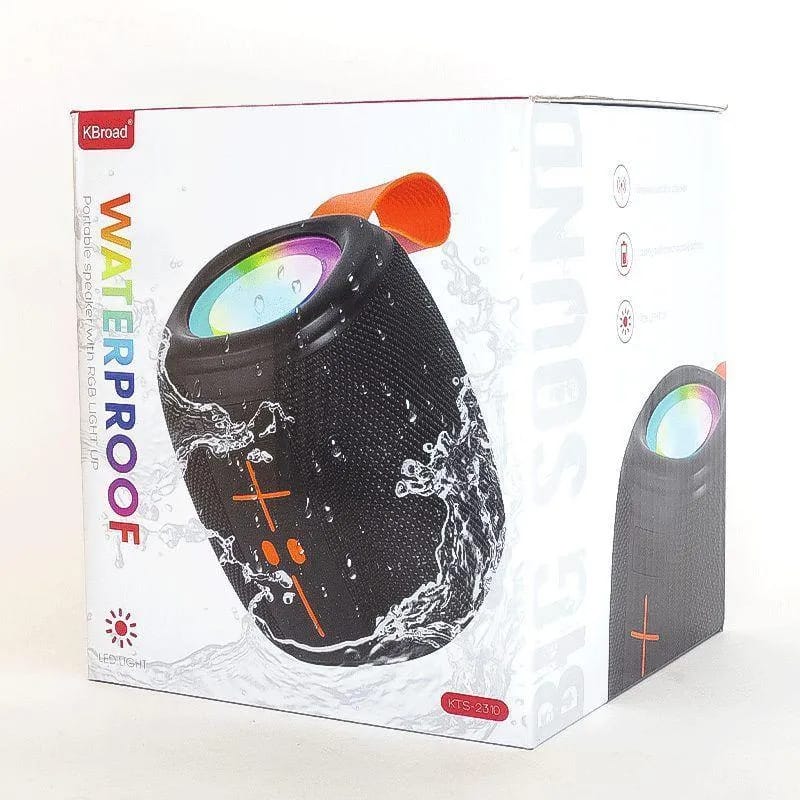 KTS-2310 Waterproof RGB Bluetooth Speaker – Portable Outdoor Wireless Speaker with Deep Bass & LED Light Up Display - Image 4
