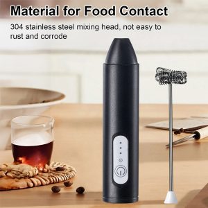 Rechargeable Coffee Beater – USB Milk Frother for Coffee,...