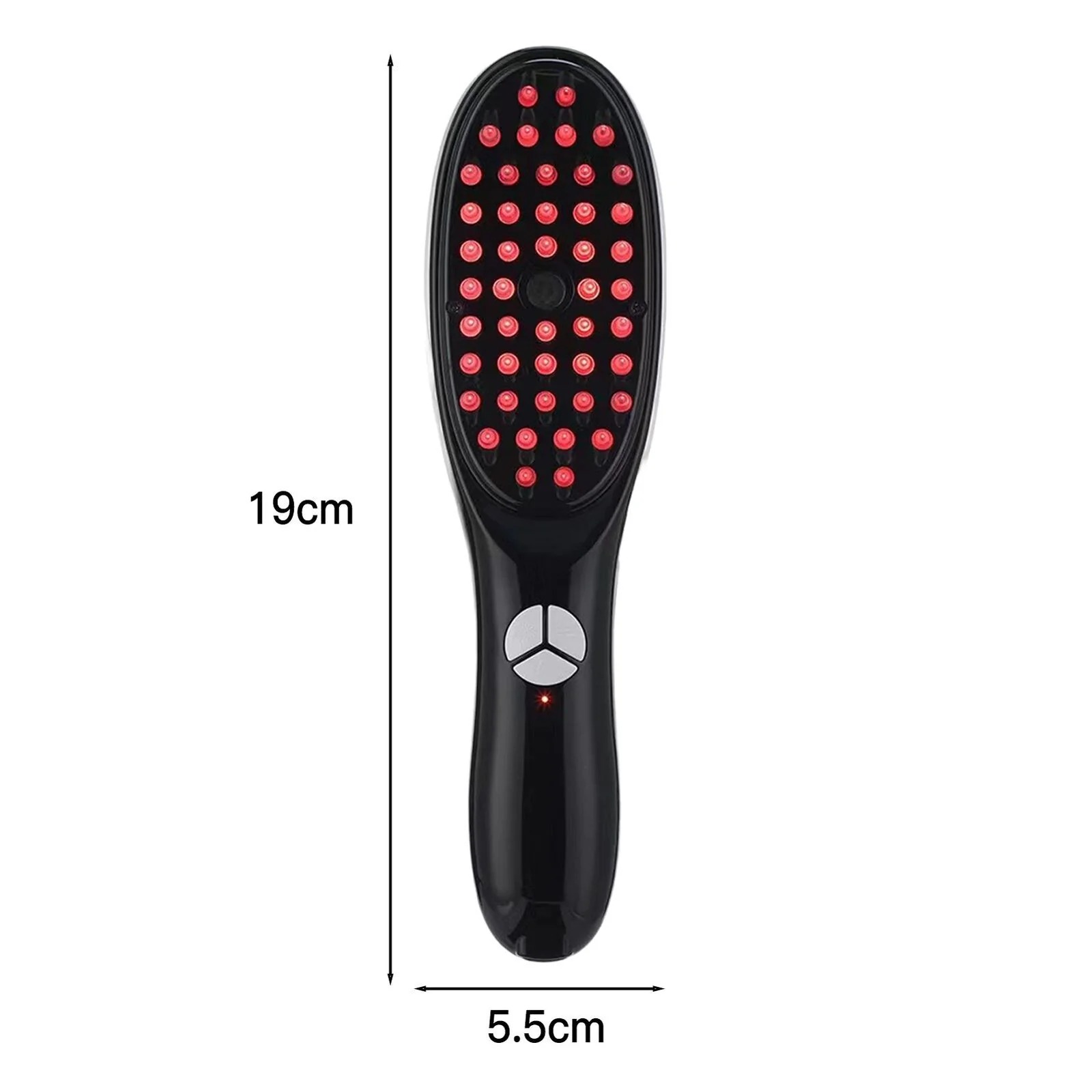 Electric Massage Comb – Blue & Red Light Therapy, Vibration Brush, Spray & Negative Ion Scalp Massager (Rechargeable) - Image 2