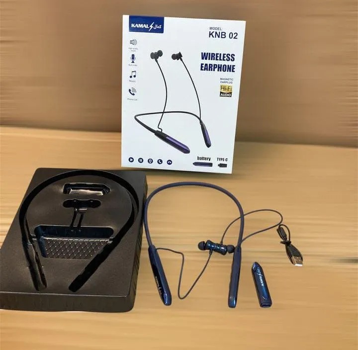 Kamal KNB 02 Wireless Neckband Earphone Stylish Comfortable Durable Design With Clear Sound And Reliable Performance - Image 2