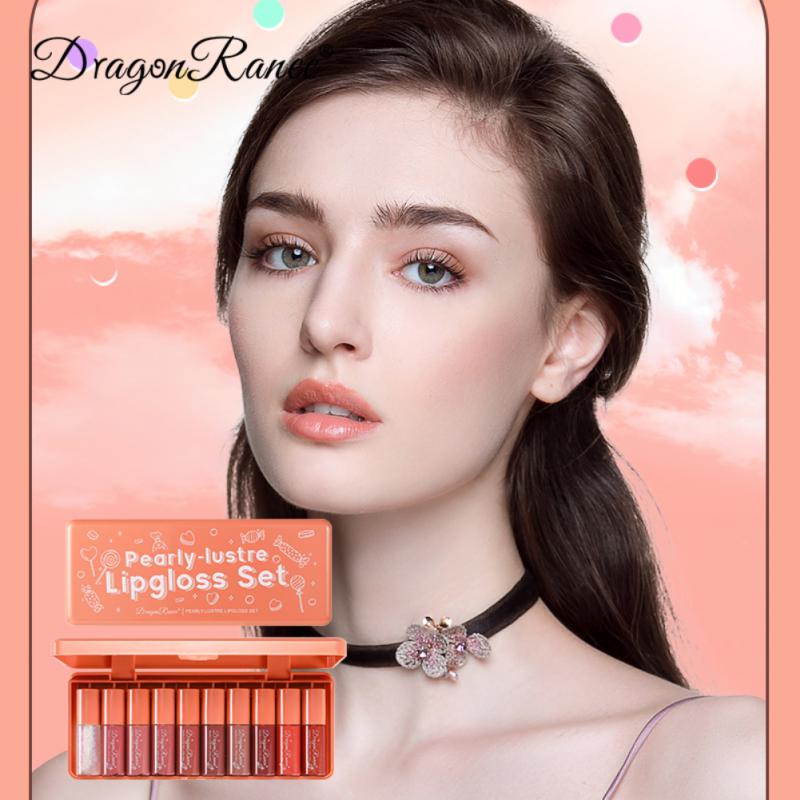 Dragon Ranee 10 Pieces Velvet Matte Pink Lipstick Set Sexy Long Lasting Makeup Waterproof Lip Gloss for Girls DR23 - Image 5