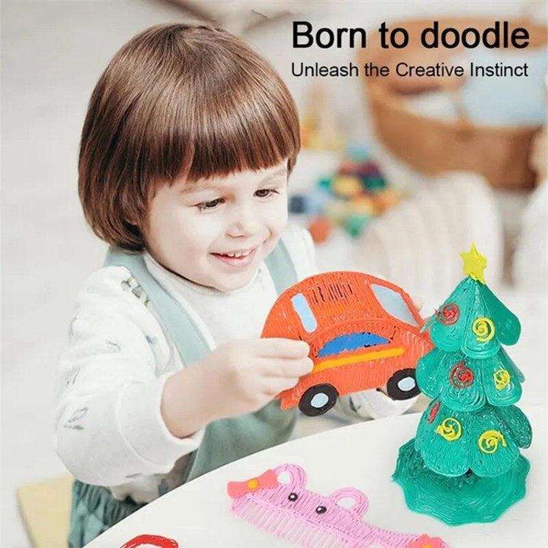 3D Pen for 3D Printing Drawing Pen USB 3D pen plus with safe filament Creative Learning for Children Kids as Toys DIY Arts & Crafts Boy Girls Perfect Gift - Image 3