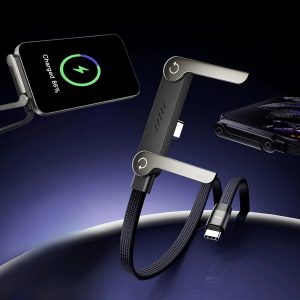 240W 2-in-1 USB-C to C Fast Charging Cable With Foldable Bracket...