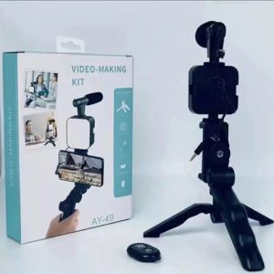 AY-49 Vlogging Kit | Portable Video Recording Setup with LED...