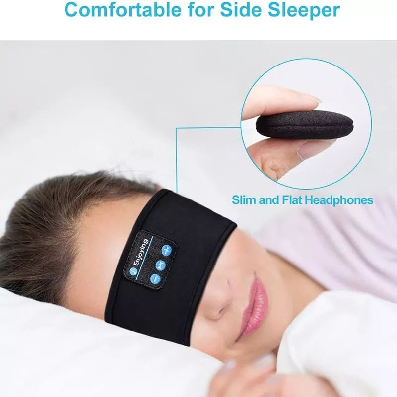 Wireless Bluetooth Music Headband With Built-In Headphones For Sports, Running, Gym, And Sleep – Comfortable Fabric Design With Hands-Free Calling - Image 3