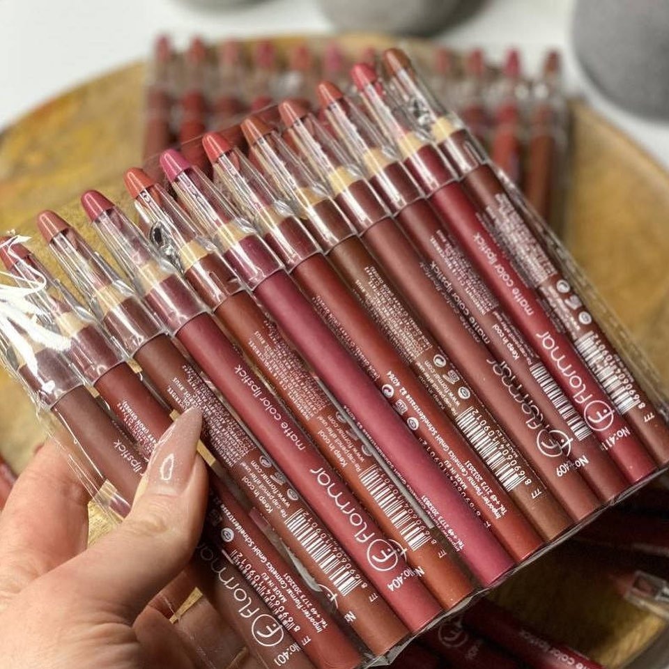 Flormar Waterproof Lip Pencil Set Of 12 – Long Lasting, High Quality Lip Liners In Assorted Shades - Image 2