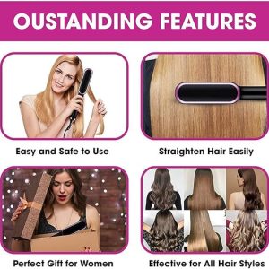 HQT-909B Electric Hair Straightening & Curling Comb/Brush -...