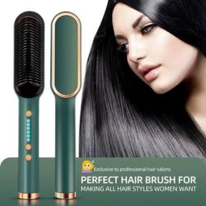 Hqt-909b Electric Professional Hair Straightening Brush (random...