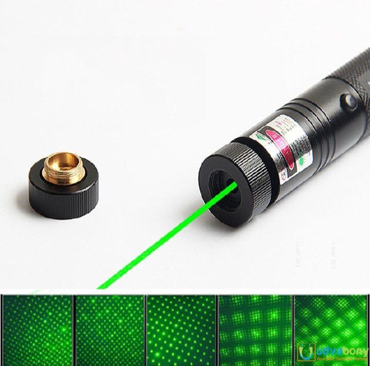 Special Edition High-Power 303 Green Laser Pointer with Adjustable Focus, 8 Designs & Shapes, 5km Range – Rechargeable Battery, Charger & Safety Lock - Image 2