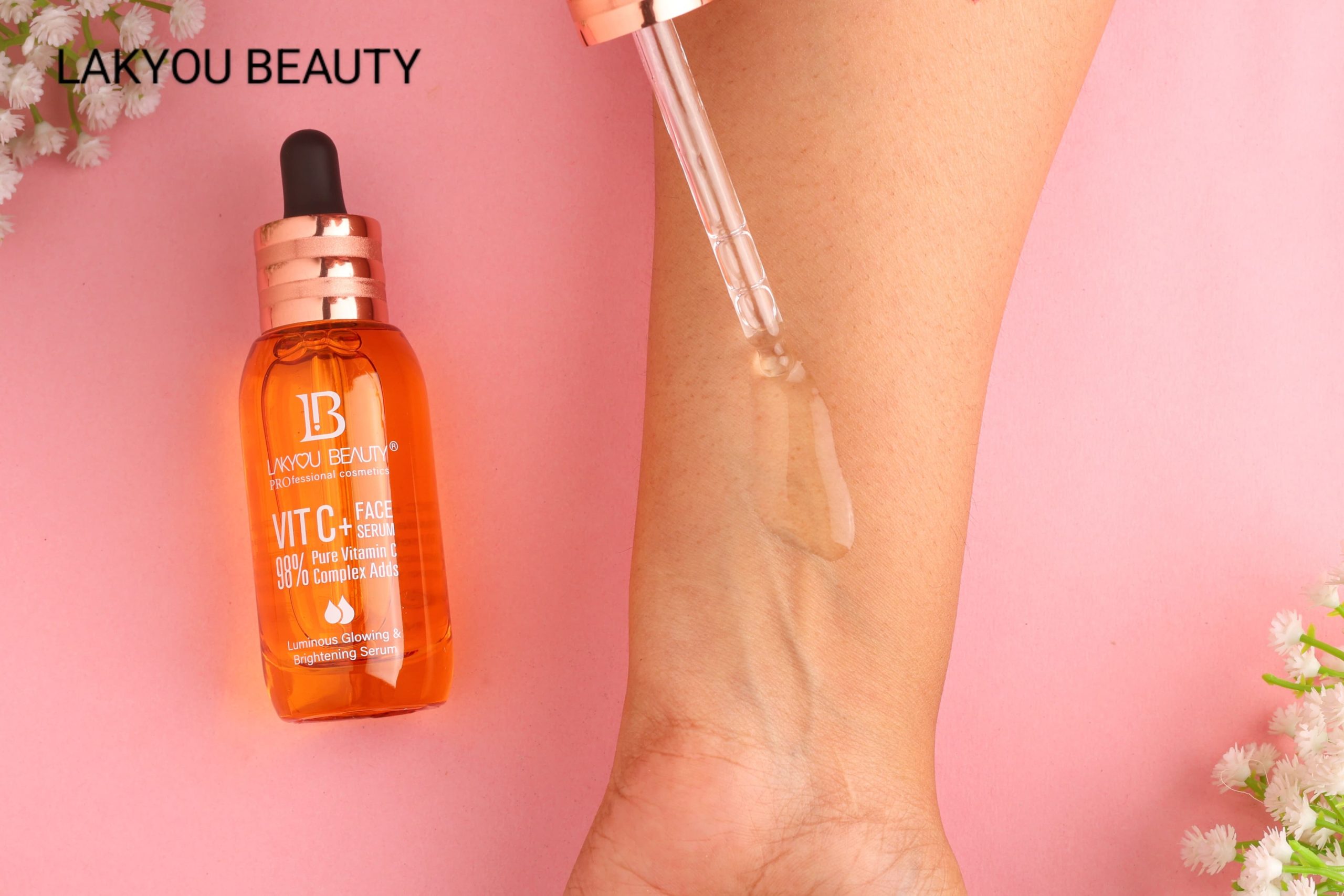 Lakyou Beauty Vitamin C Face Serum – 98% Pure Vitamin C Complex for Luminous Glow, Brightening, Firming & Repairing, 50ml - Image 4